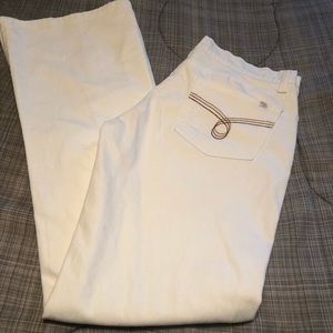 Roxy White Boot Leg Low Rise Denim Jeans Size 5